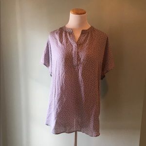 Polka dot gray blouse